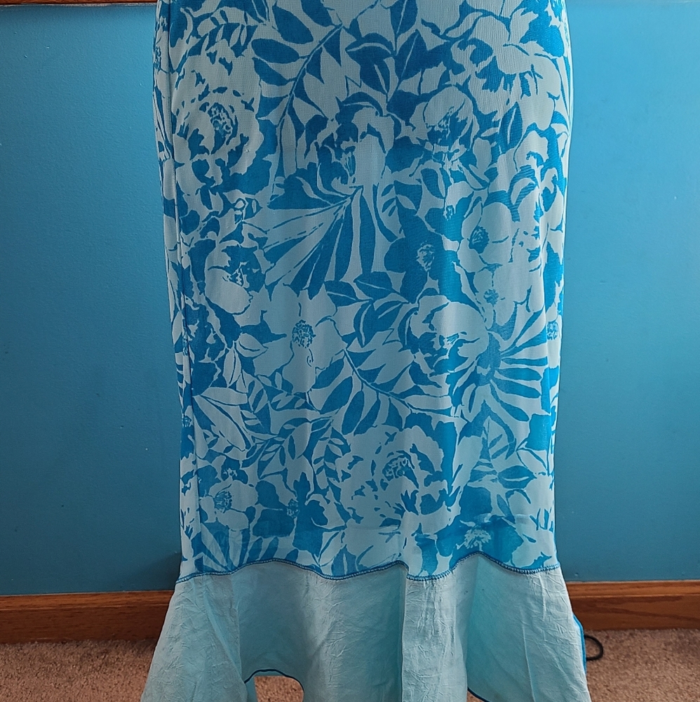Express Floral Blue skirt